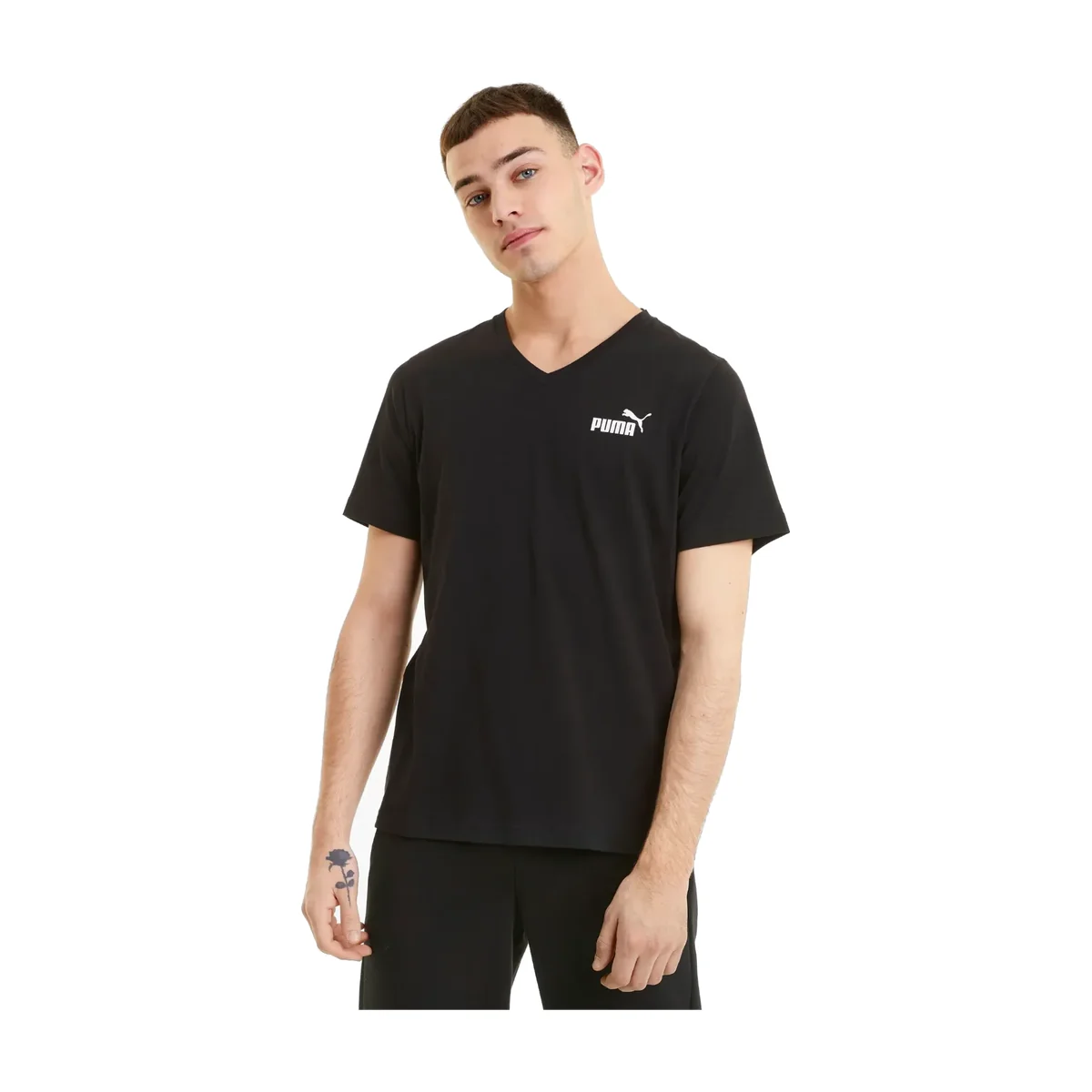 PUMA ESS V Neck Tee