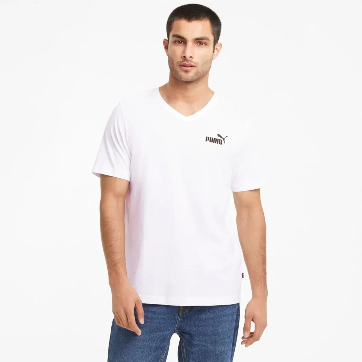 PUMA ESS V Neck Tee