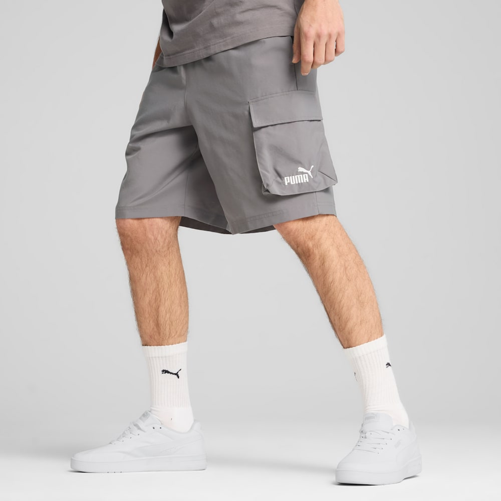 PUMA Essentials No. 1 Logo Woven Cargo Shorts 9"