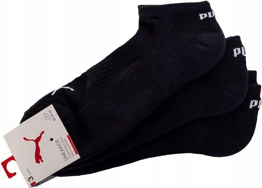 PUMA Cushioned Sneaker Trainer Socks 3 Pack