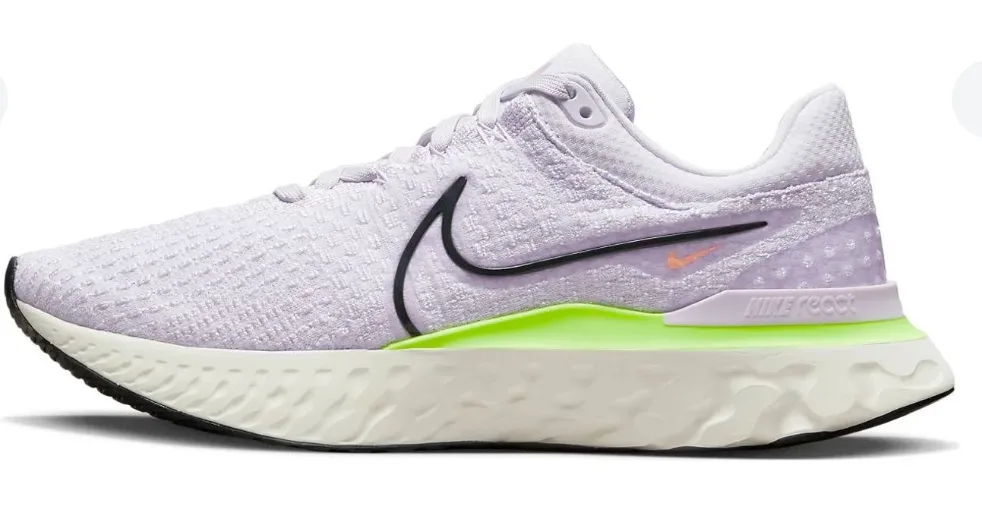 Nike React Infinity Run Flyknit 3 Barely Grape Ghost Green