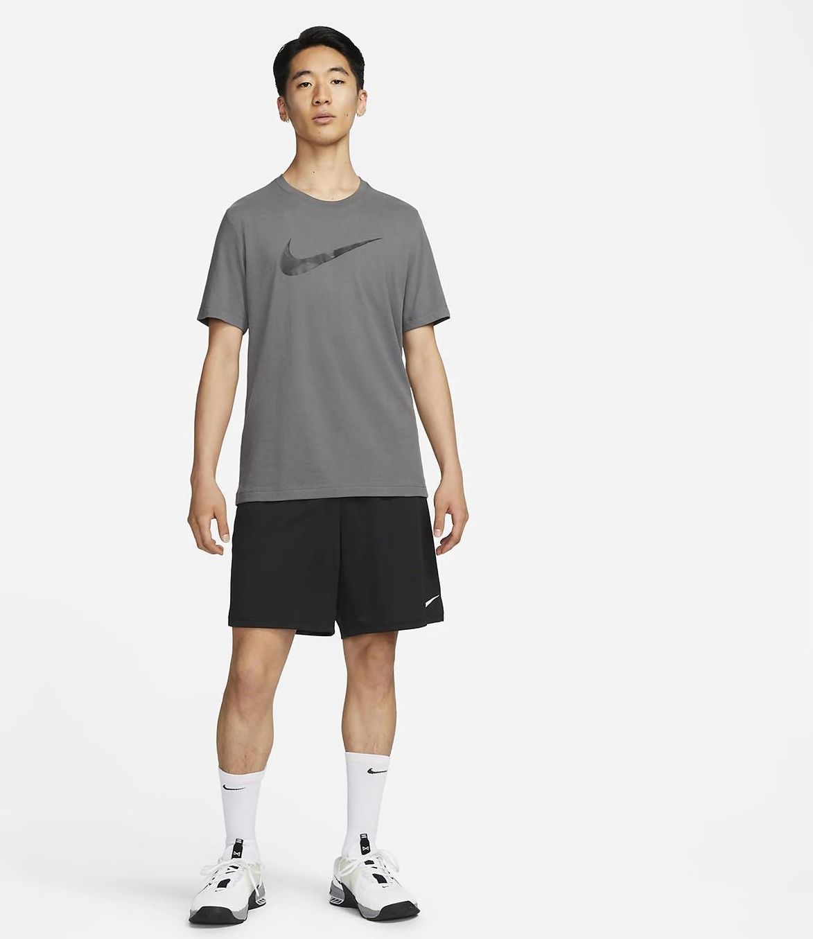 Nike Dri-FIT Training Tee Grey