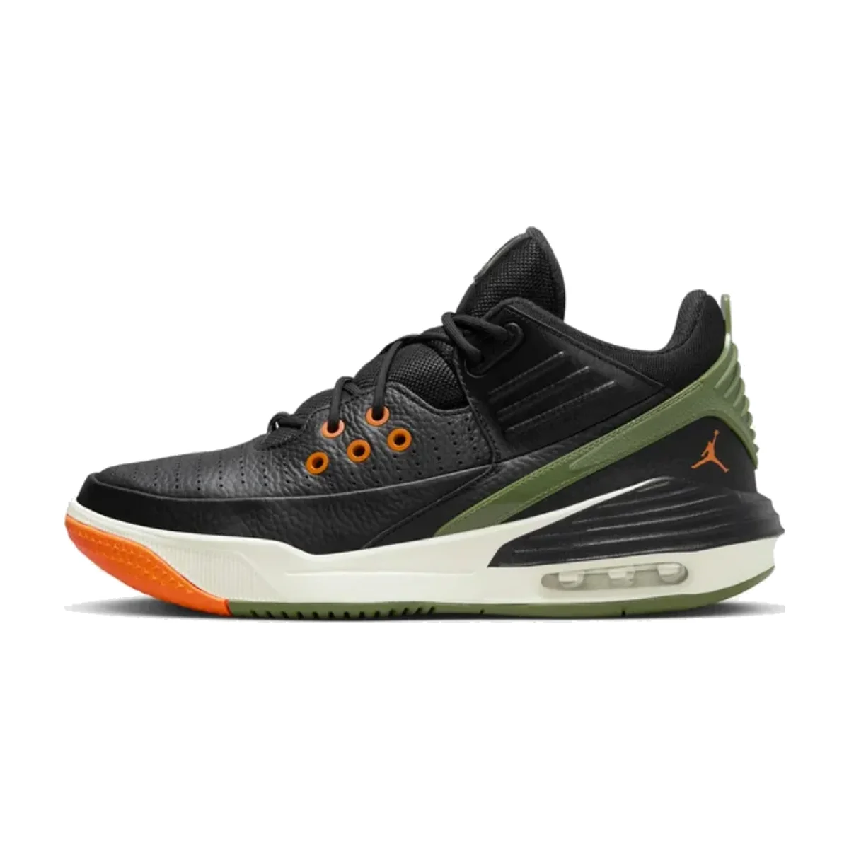 Negro/Naranja/Verde oliva